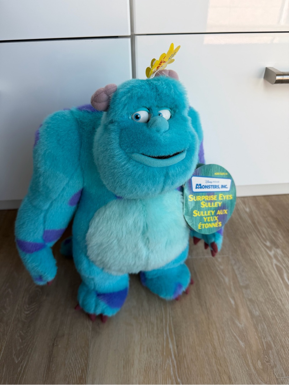 Vintage Disney Pixar 2001 Monsters, Inc. Sulley Plush Toy - Blue